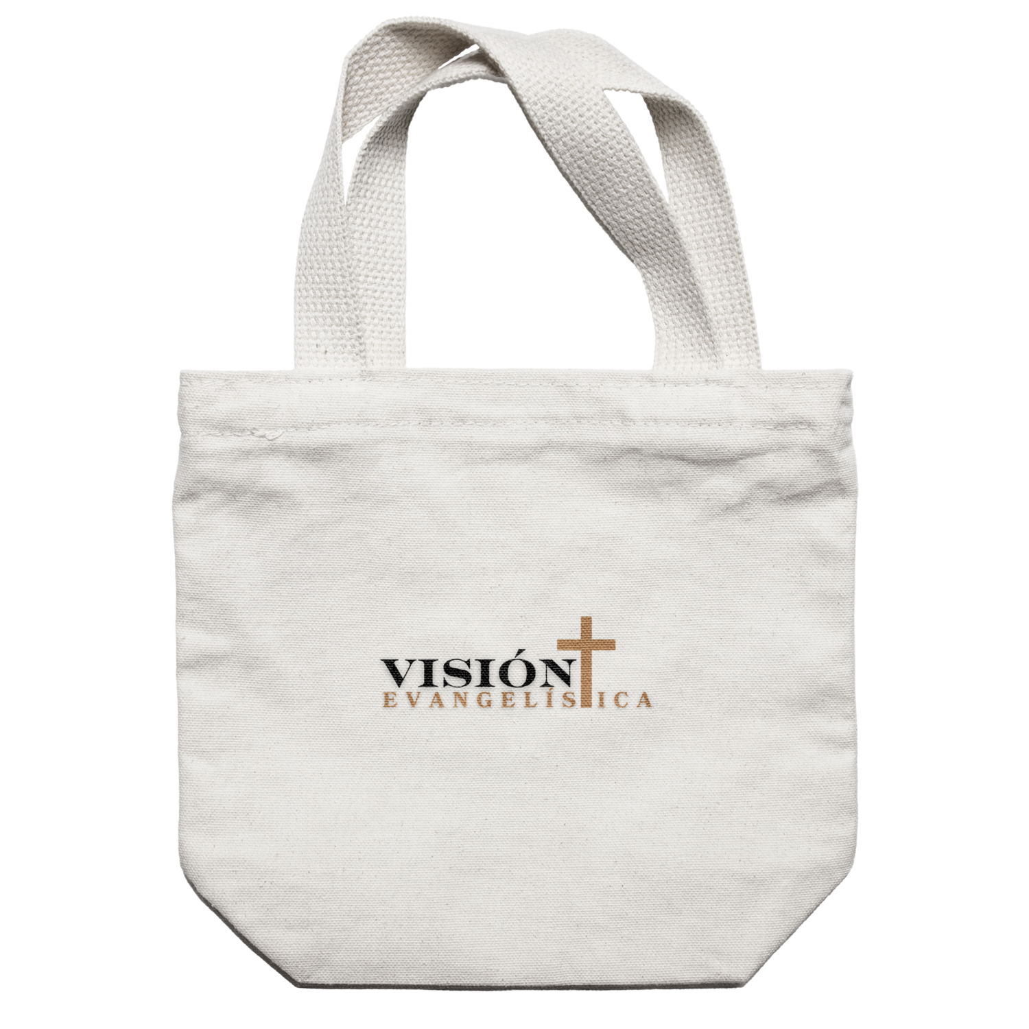 Bolsa tote de tela con el logo de Visión Evangelística